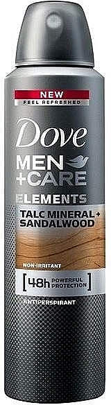 Men Deodorant "Talc and Sandalwood" - Dove Men+Care Elements Talc Mineral+Sandalwood — photo N1