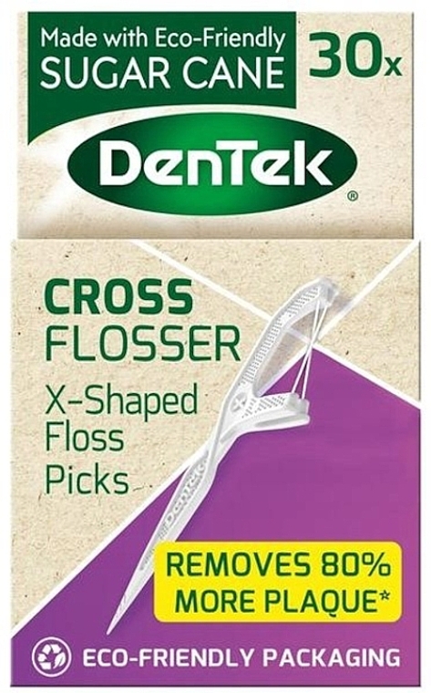 Floser, Pack of 30 - DenTek Eco Cross Floser — photo N1