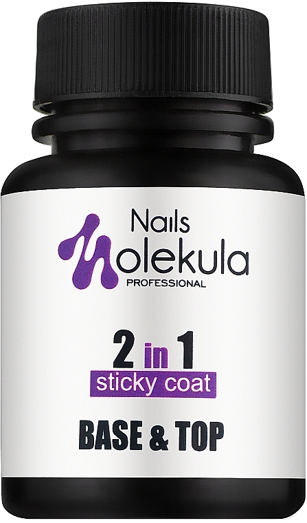 Base & Top Coat - Nails Molekula Base & Top Coat 2 In 1 — photo N2