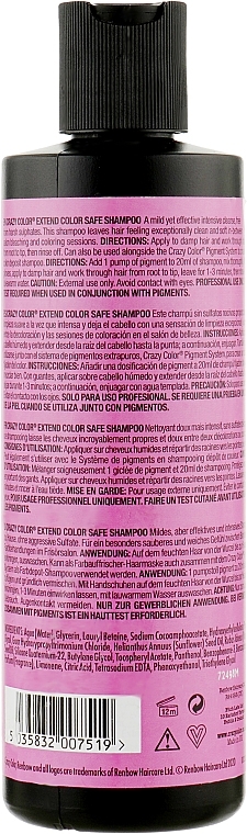 Sulphate-Free Shampoo for Coloured Hair - Crazy Color Extend Color Safe Shampoo — photo N2