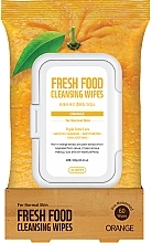 Fragrances, Perfumes, Cosmetics Facial Cleansing Wipes "Orange" - Superfood For Skin Fresh Food Facial Cleansing Wipes