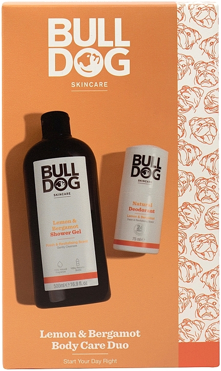 Set - Bulldog Skincare Lemon & Bergamot Body Care Duo (sh/gel/500ml + deo/75ml) — photo N1