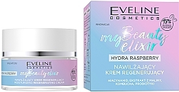Moisturizing Regenerating Cream - Eveline My Beauty Hydra Raspberry — photo N2
