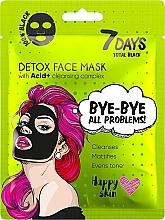 Fragrances, Perfumes, Cosmetics Face Mask - 7 Days Total Black Bye bye All Problems Detox Face Mask