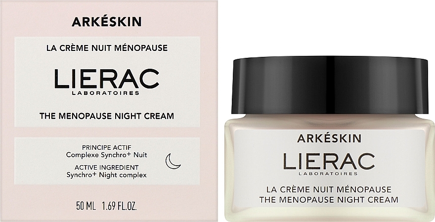 Night Face Cream - Lierac Arkeskin The Menopause Night Cream — photo N2