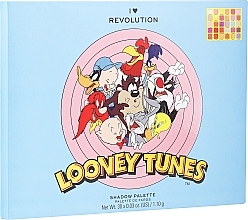 Eyeshadow Pallet, 30 colours - I Heart Revolution Looney Tunes Shadow Palette — photo N3