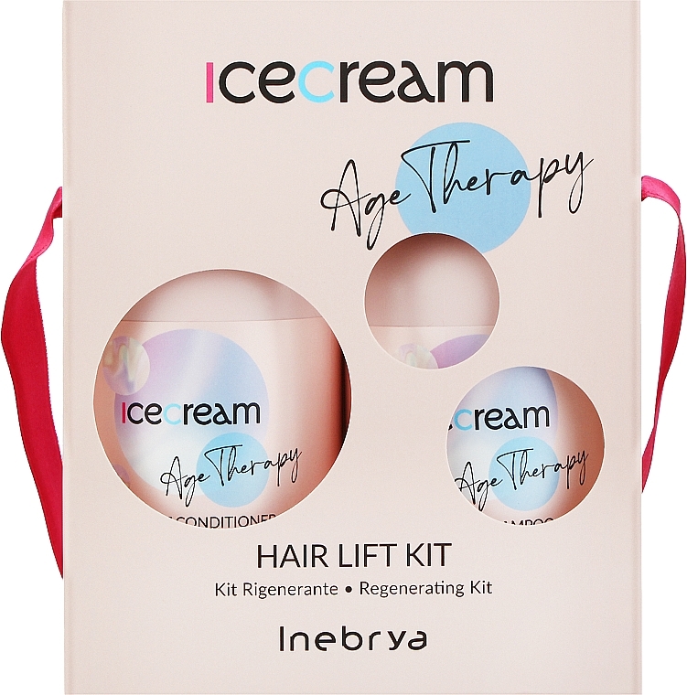 Set - Inebrya Ice Cream Age Therapy Hair Lift Kit Set (shamp/300ml + cond/300ml) — photo N3