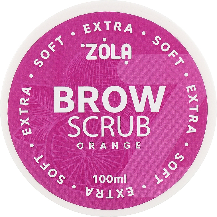 Orange Brow Scrub - Zola Extra Soft Brow Scrub Orange — photo N1