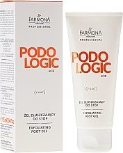 Fragrances, Perfumes, Cosmetics Foot Exfoliating Gel - Farmona Professional Podologic Acid Foot Gel Exfoliating