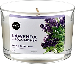 Aroma Home Basic Lavender With Rosemary - Scented Candle — photo N1