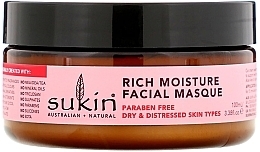 Fragrances, Perfumes, Cosmetics Intensive Moisturizing Face Mask "Rosehip" - Sukin Facial Masque