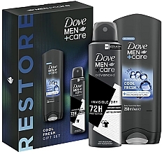 Fragrances, Perfumes, Cosmetics Set - Dove Men+Care Restore Set (sh/gel/250ml + deo/spray/150ml)