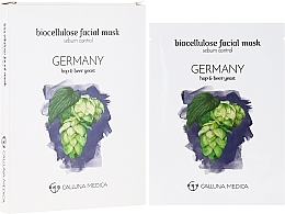 Fragrances, Perfumes, Cosmetics Sheet Mask "Germany" - Calluna Medica Germany Sebum Control Biocellulose Facial Mask