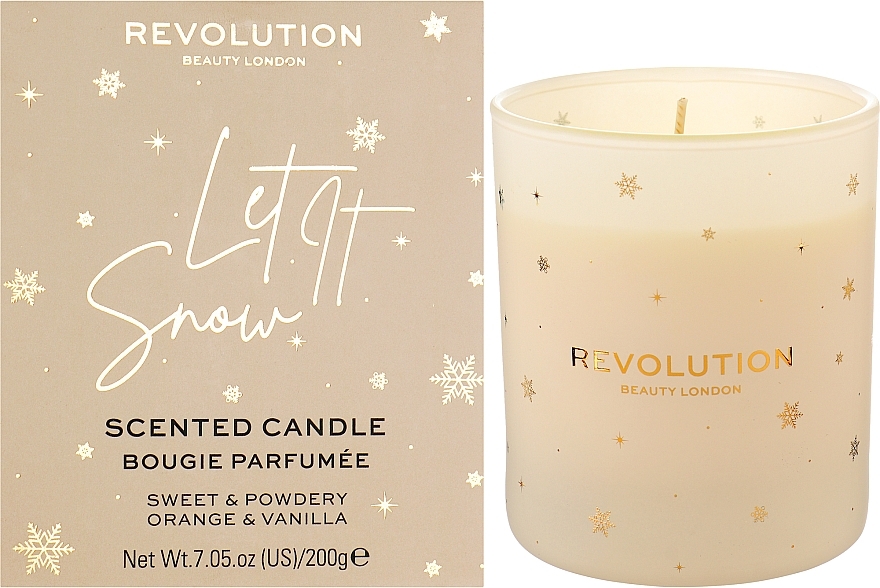 Scented Candle - Makeup Revolution Home Let It Snow Scented Candle — photo N4