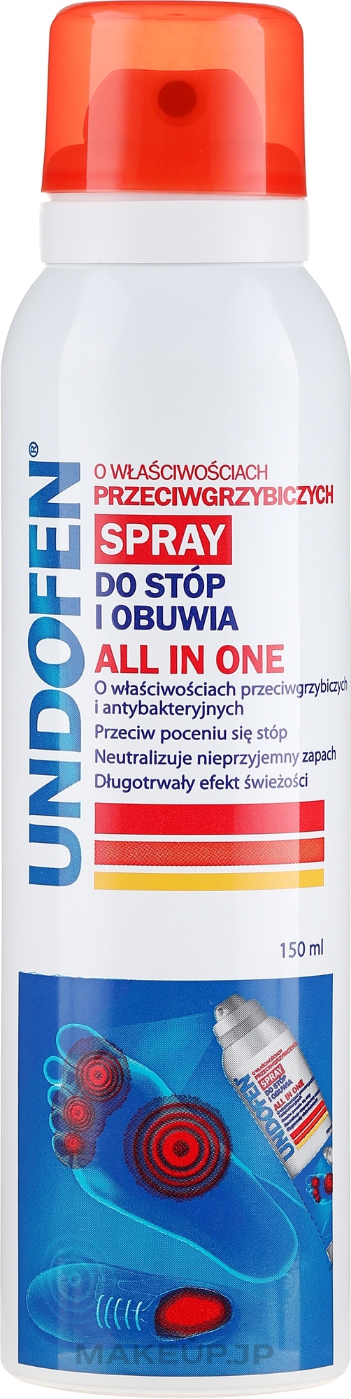 Antifungal Foot Spray - Undofen All in One Foot Spray — photo 150 ml