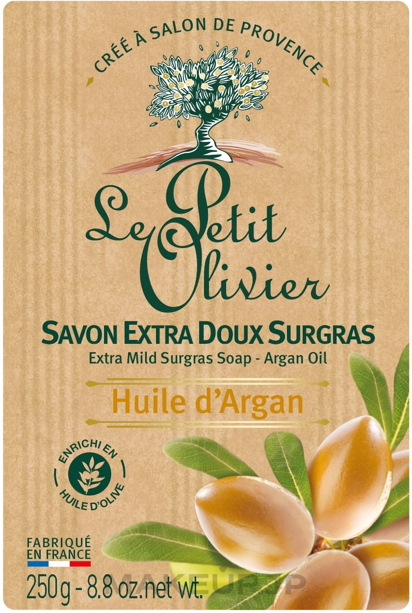 Extra Mild Soap with Argan Oil - Le Petit Olivier Vegetal Oils Soap Argan Oil — photo 250 g