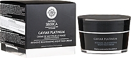 Fragrances, Perfumes, Cosmetics Intensive Rejuvenating Night Face Cream - Natura Siberica Caviar Platinum Intensive Rejuvenating Night Face Cream