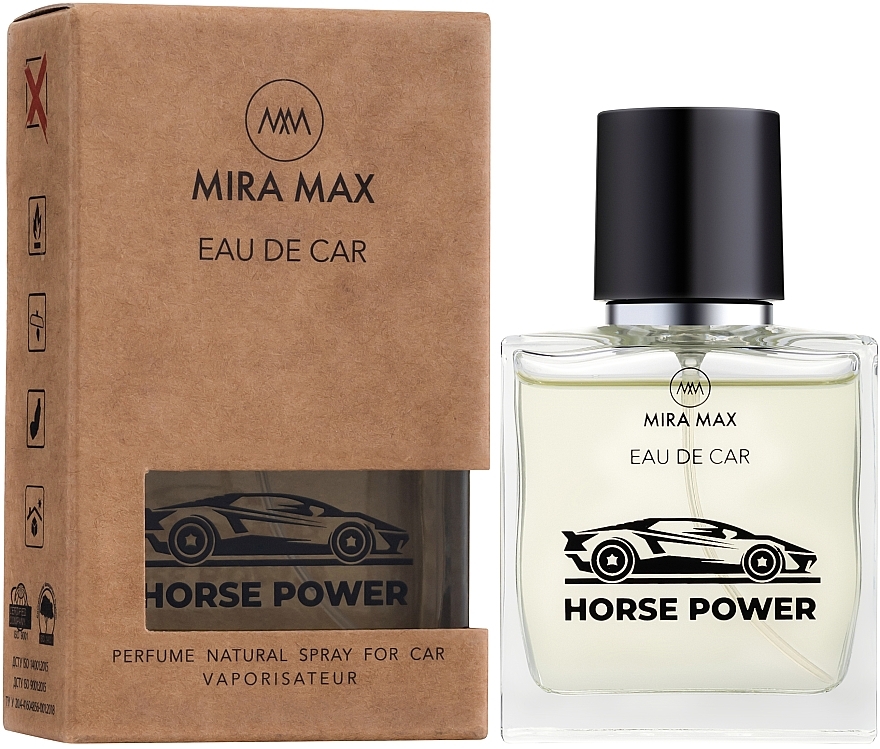 Car Perfume - Mira Max Eau De Car Horse Power Perfume Natural Spray For Car Vaporisateur — photo N2
