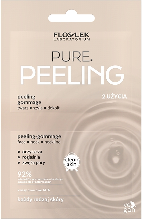 Peeling-Gommage for Face, Neck and Décolleté - Floslek Pure Peeling-Gommage — photo N1