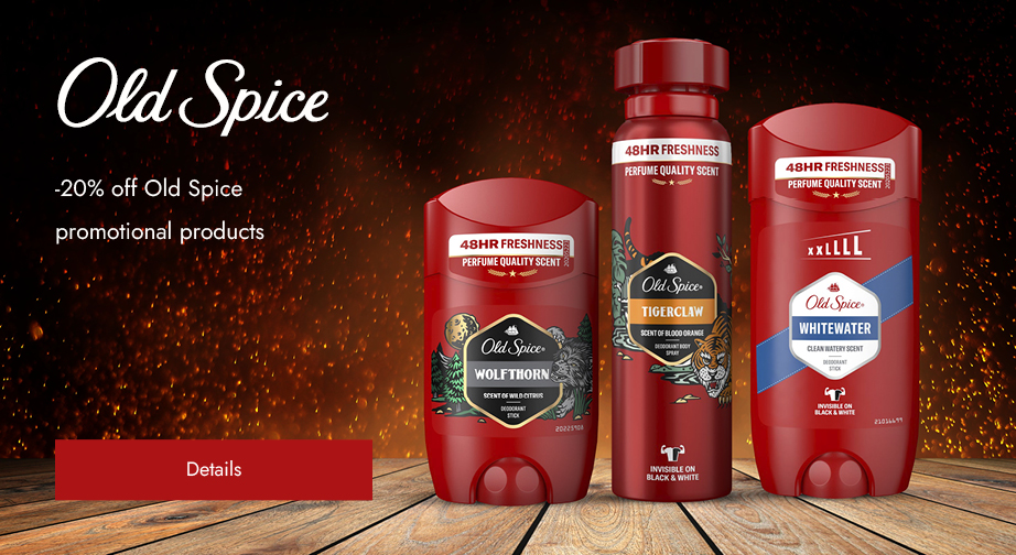 -20% off Old Spice promotional products. Prices on the site already include a discount.