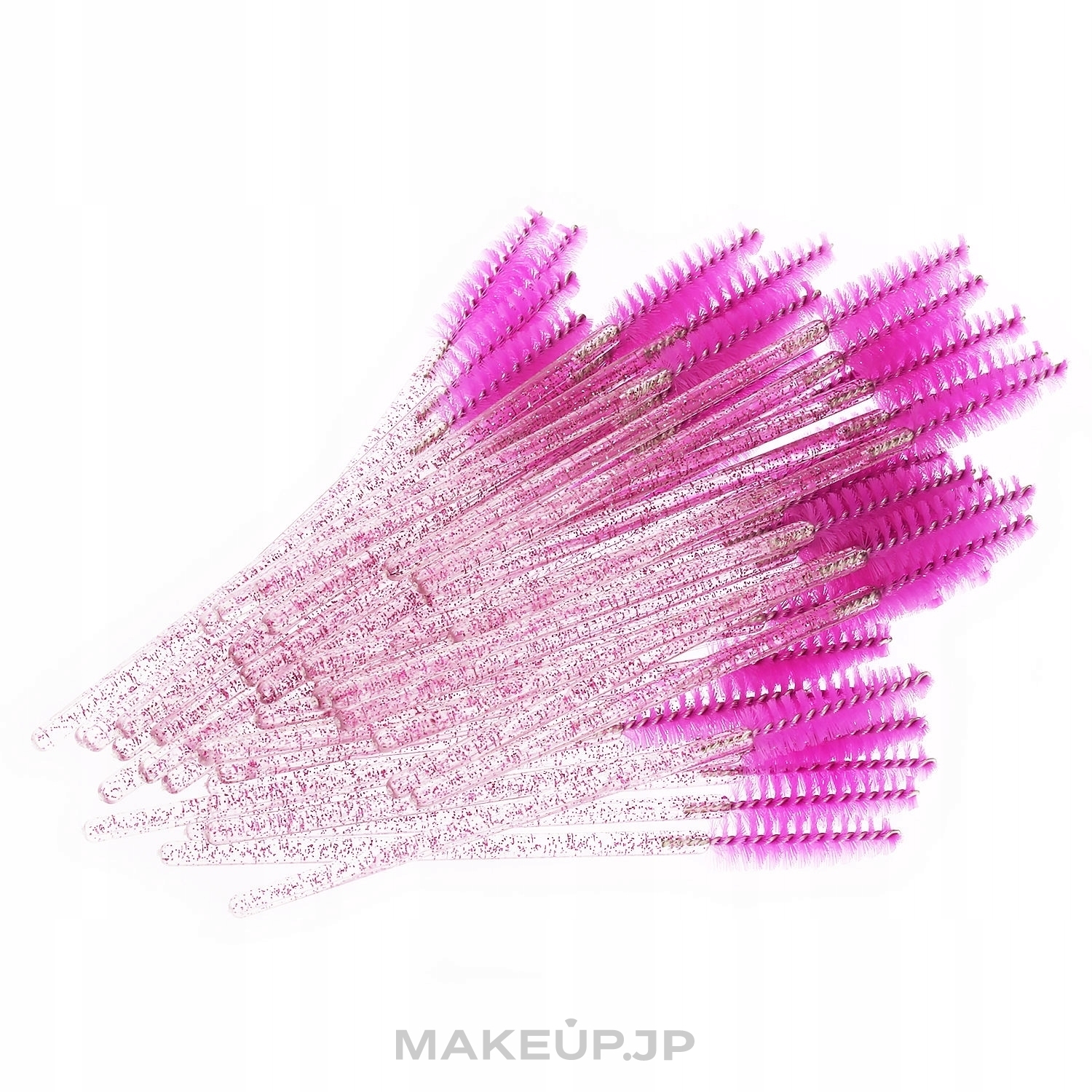 Disposable Spoolie, transparent purple, purple bristle - Lewer — photo 50 szt.