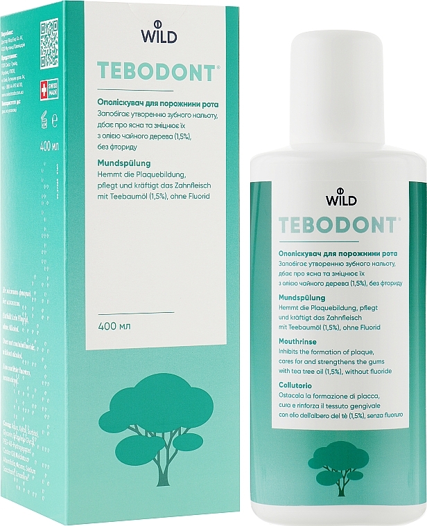 Tea Tree Oil Mouthwash - Dr Wild Wild-Pharma Tebodont — photo N3