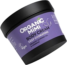 Fragrances, Perfumes, Cosmetics Almond & Verbena Deep Moisturizing Body Cream - Organic Mimi Body Cream Deep Hydrating Almond & Verbena