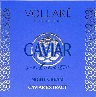 Night Face Cream with Caviar Extract - Vollare Cosmetics Caviar Night Cream — photo N1