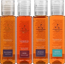 Set - Aromatherapy Associates Mini Shower Oil Travel & Discovery Collection (sh/oil/4x50ml + pouch)	 — photo N2