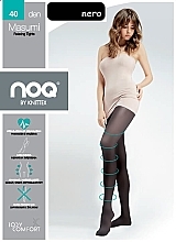 Women Anti-Varicose Tights "Masumi" 40 Den, nero - Knittex — photo N1