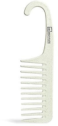 Wide Tooth Comb, biodegradable, olive - IDC Institute Shower Hook Detangling Comb — photo N1