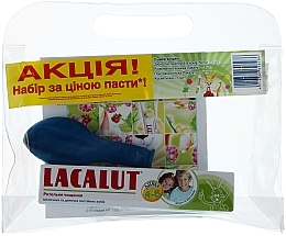 Fragrances, Perfumes, Cosmetics Set - Lacalut "Kids 4-8 years" (t/paste/50ml + book + balloon + bag)