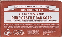 Fragrances, Perfumes, Cosmetics Soap "Eucalyptus" - Dr. Bronner’s Pure Castile Bar Soap Eucalyptus