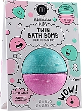 Fragrances, Perfumes, Cosmetics Bath Bombs, pink and green - Nailmatic Kids Twin Bath Bomb