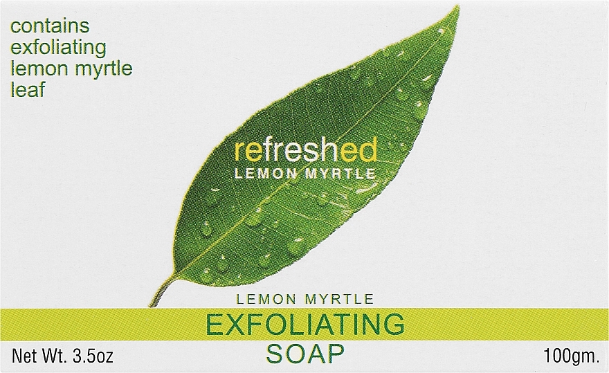 Lemon Myrtle Oil Natural, Refreshing, Plant-Based Exfoliating Soap - Tea Tree Therapy Exfoliating Soap — photo N2