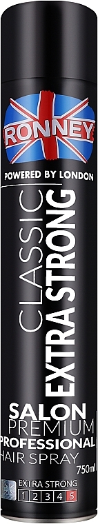 GIFT! Strong Hold Hair Spray - Ronney Professional Classic Extra Strong Hair Spray — photo N1