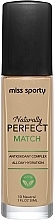 Fragrances, Perfumes, Cosmetics Foundation - Miss Sporty Naturally Perfect Match