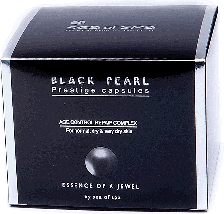 Anti-Aging Face Serum Capsules - Sea Of Spa Black Pearl Age Control Prestige Capsules Age Control-Repair Complex For Normal, Dry & Very Dry Skin — photo N4