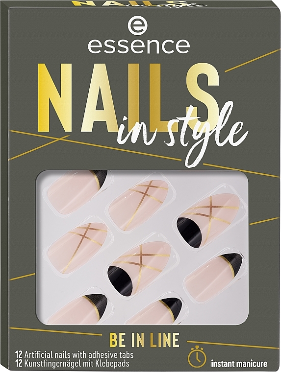 Adhesive False Nails - Essence Nails In Style Be In Line — photo N1