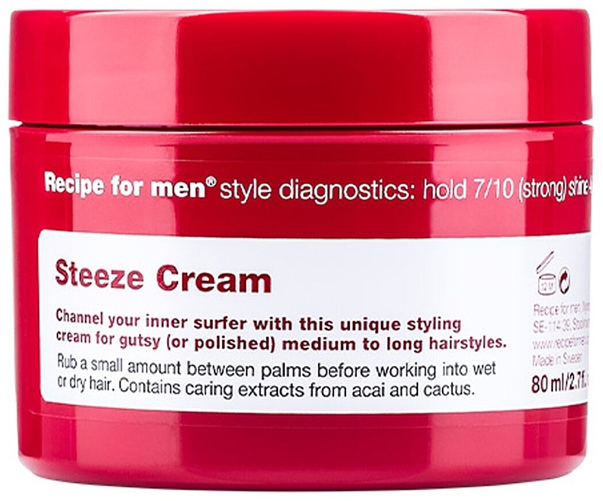 Styling Cream - Recipe for Men Steeze Cream — photo N1