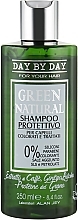 Color Protection Shampoo for Colored & Damaged Hair - Alan Jey Green Natural Shampoo Protettivo — photo N1