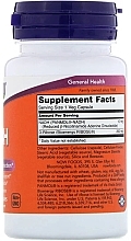 Dietary Supplement "NADH", 10mg - Now Foods NADH Veg Capsules — photo N2