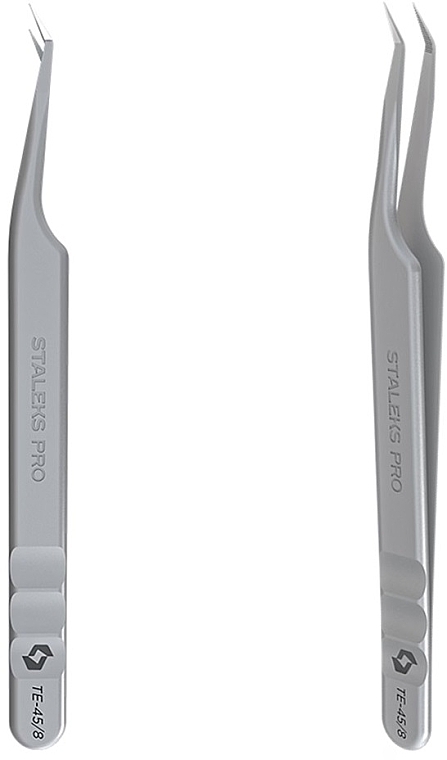 Lash Tweezers TE-45/8 - Staleks Pro Expert 45 Type 8 — photo N2