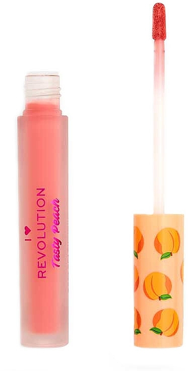 Liquid Lipstick - I Heart Revolution Liquid Lipstick Tasty Peach — photo N1