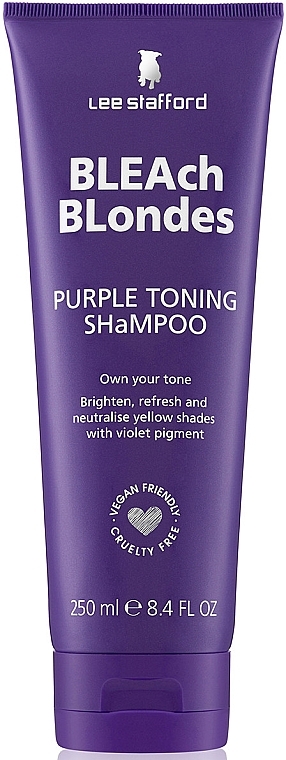 Toning Shampoo for Colored Hair - Lee Stafford Bleach Blondes Purple Toning Shampoo — photo N4