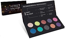 Fragrances, Perfumes, Cosmetics Pressed Eyeshadow Palette - Affect Cosmetics Party All Night Eyeshadow Palette