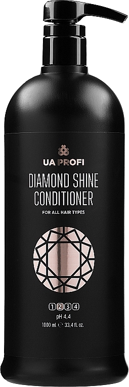 Diamond Shine Conditioner for All Hair Types - UA Profi Diamond Shine For All Hair Types Conditioner pH 4.4 — photo N3