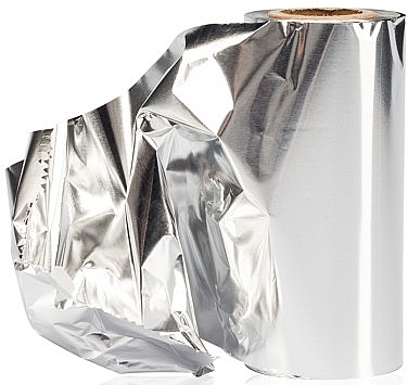 Hairdressing Foil Roll, 12.7cmx97.5m - Framar Smooth Foil Roll Medium Star Struck Silver — photo N4