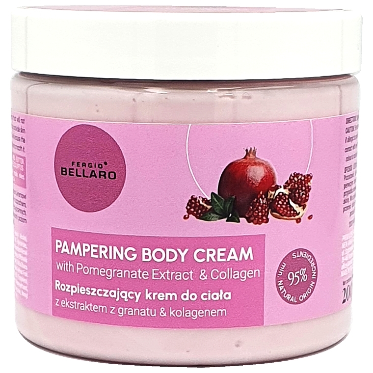 Pomegranate Extract and Collagen Body Care Cream  - Fergio Bellaro Pampering Body Cream — photo N1