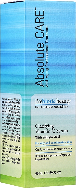 Clarifying Vitamin C Face Serum - Absolute Care Prebiotic Beauty Clarifying Vitamin C Serum — photo N2